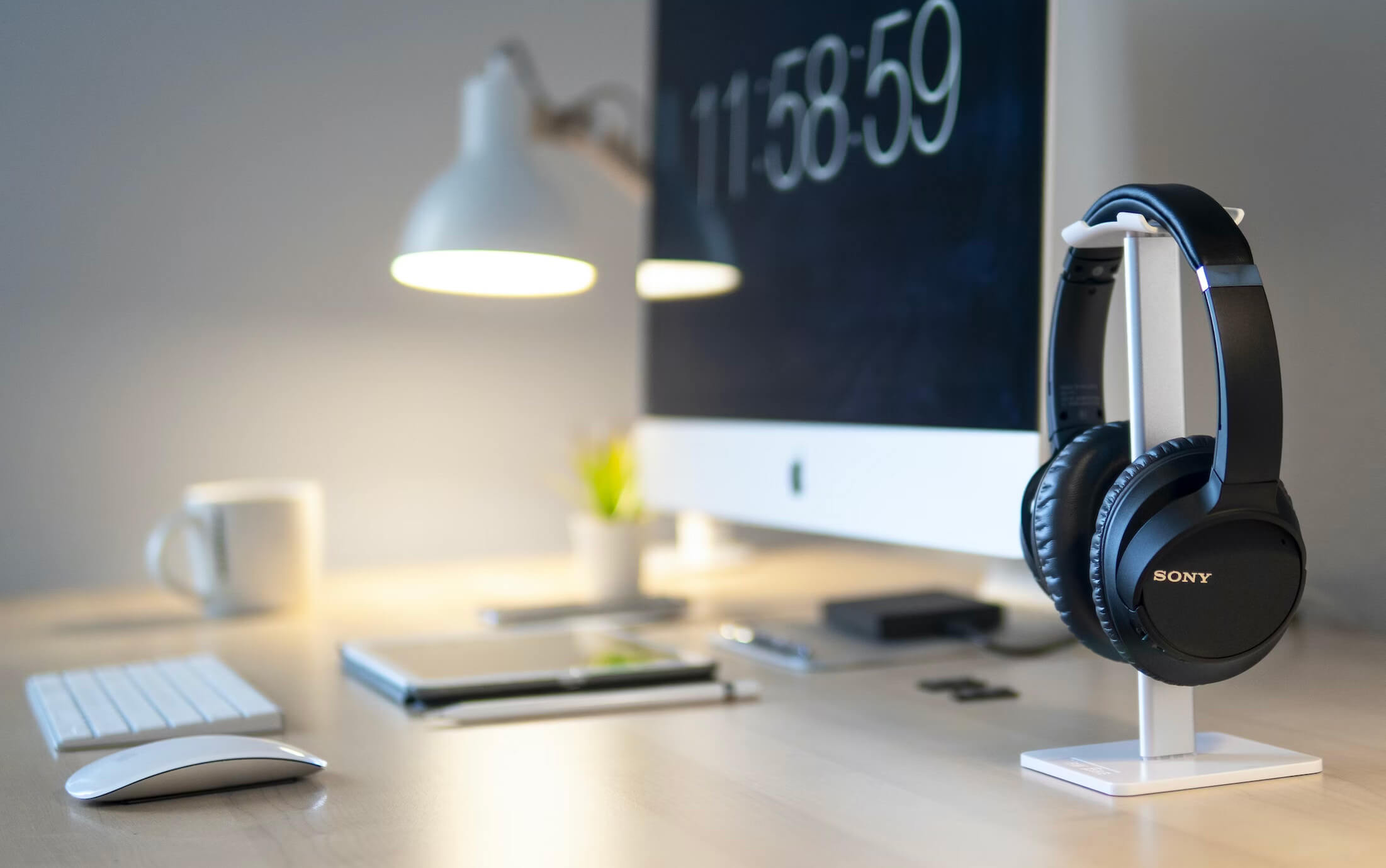 A workspace desk scene representing contract review and compliance work